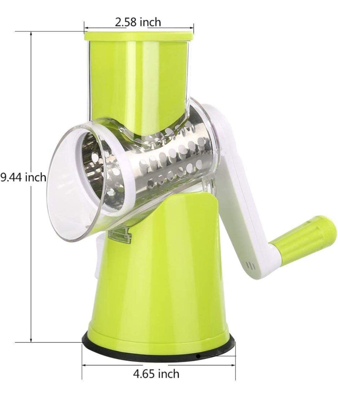 4 Pcs Vegetable Slicer 3 In 1 Handheld Spiral Rotary Drum For Fruit Cheese Nut_SOUQ9_1